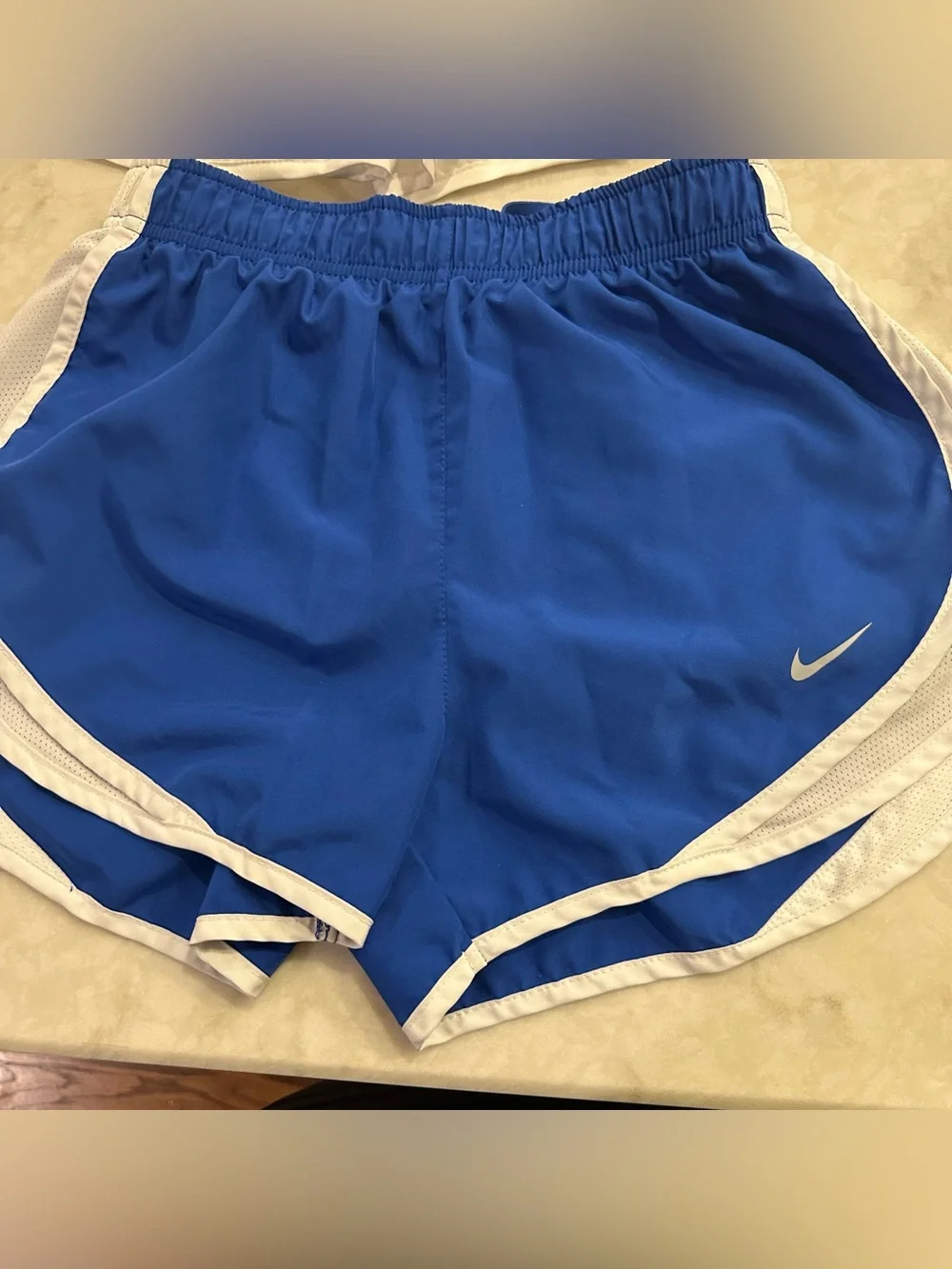 Nike Royal Blue Women’s Athletic Shorts with White Trim